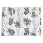Cute Waterverf Koala Family Groot Cadeauzakje (Voorkant)