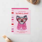 Cute Waterverf Koala Kinder Valentijn Holiday Card Notitiekaartje (Voorkant / Achterkant in situ)