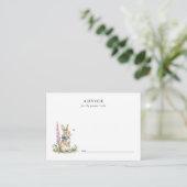 Cute waterverf Konijn Baby Advies kaart (Staand voorkant)