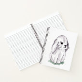 Cute waterverf konijnenkonijn notitieboek (Binnen)