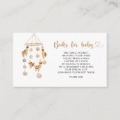 Cute waterverf lamaboeken voor baby ticket informatiekaartje (Voorkant)