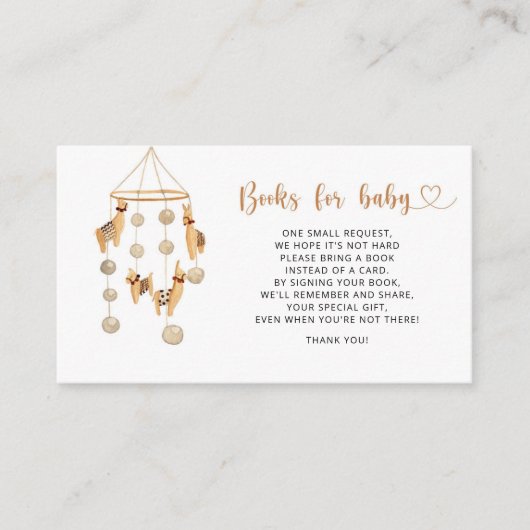 Cute waterverf lamaboeken voor baby ticket informatiekaartje (Voorkant)