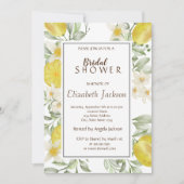 Cute Waterverf Lemons Flowers Kaart (Voorkant)