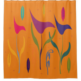 Cute Waterverf Lily Floral Douchegordijn