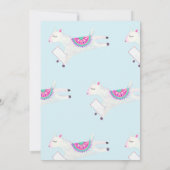 Cute Waterverf Llama - Baby shower per post Kaart (Achterkant)