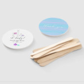 Cute Waterverf Llama met het thema Baby shower Handwaaier (Niet-gemonteerd)