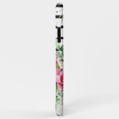 Cute Waterverf Llama | Monogram Floral & Stripes Case-Mate iPhone Case (Achterkant/rechts)