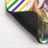 CUTE WATERVERF MARDI GRAS BULLDOG DOG MUISMAT (Hoek)