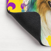 CUTE WATERVERF MARDI GRAS COLLIE DOG MUISMAT (Hoek)