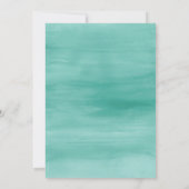 Cute Waterverf Mermaid under the Zee Baby shower Kaart (Achterkant)