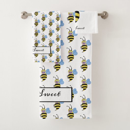 Cute Waterverf met Happy Smile Bad Handdoek (Insitu)