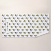 Cute Waterverf met Happy Smile Badhanddoek (Badhanddoek)