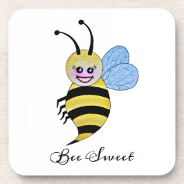 Cute Waterverf met Happy Smile Bier Onderzetter