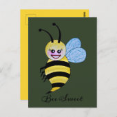 Cute Waterverf met Happy Smile Briefkaart (Voorkant / Achterkant)