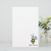 Cute Waterverf met Happy Smile Briefpapier (Staand voorkant)