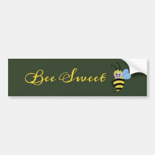 Cute Waterverf met Happy Smile Bumpersticker