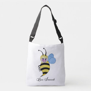 Cute Waterverf met Happy Smile Crossbody Tas