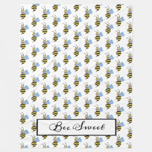Cute Waterverf met Happy Smile Fleece Deken