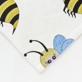 Cute Waterverf met Happy Smile Fleece Deken (Hoek)