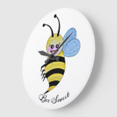 Cute Waterverf met Happy Smile Grote Klok (Hoek)