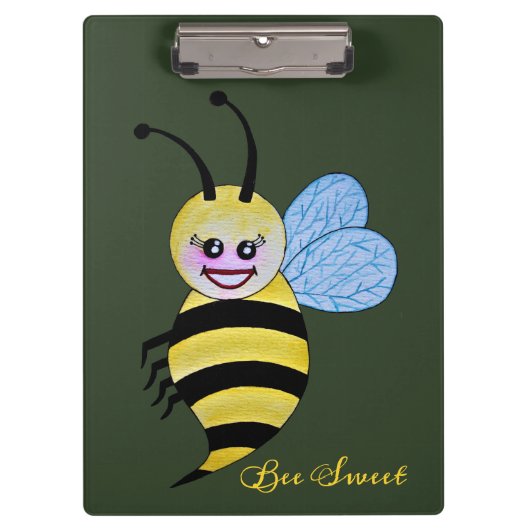 Cute Waterverf met Happy Smile Klembord (Voorkant)