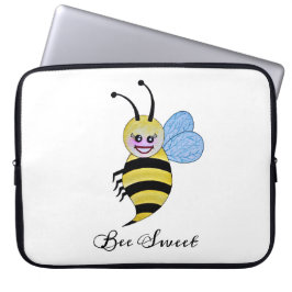 Cute Waterverf met Happy Smile Laptop Sleeve
