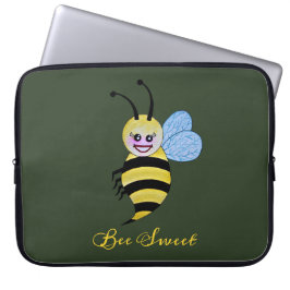 Cute Waterverf met Happy Smile Laptop Sleeve