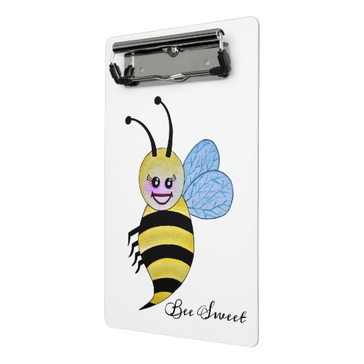 Cute Waterverf met Happy Smile Mini Klembord (Angled2)