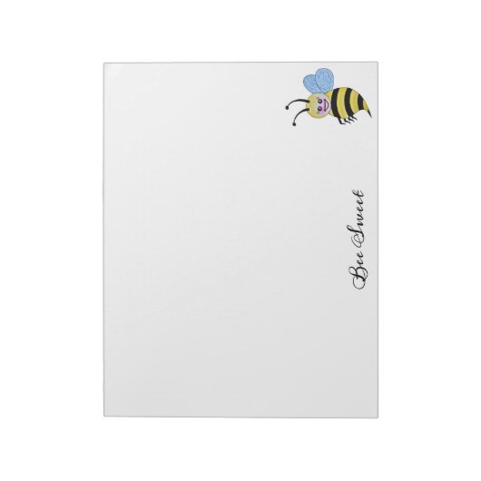 Cute Waterverf met Happy Smile Notitieblok (Linkerzijde)