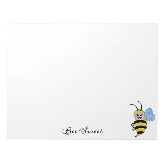 Cute Waterverf met Happy Smile Notitieblok (Voorkant)