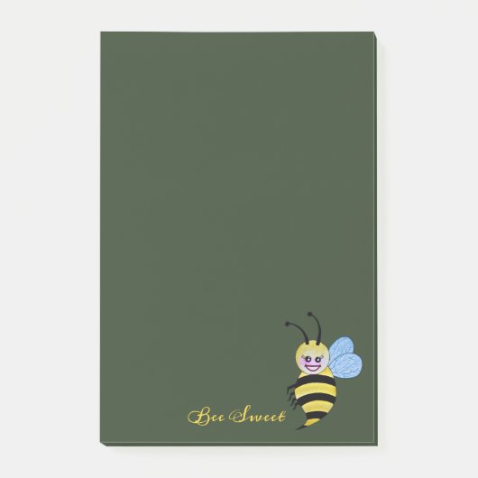 Cute Waterverf met Happy Smile Post-it® Notes (Voorkant)