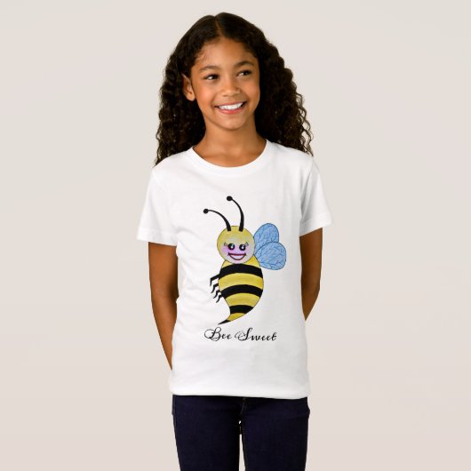 Cute Waterverf met Happy Smile T-shirt (Voorkant volledig)