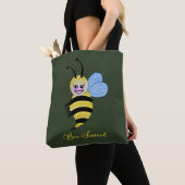 Cute Waterverf met Happy Smile Tote Bag (Dichtbij)