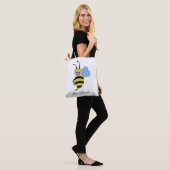 Cute Waterverf met Happy Smile Tote Bag (Op model)