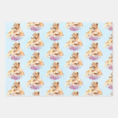 Cute Waterverf Moeder Lons & Cub Inpakpapier Vel (Voorkant)