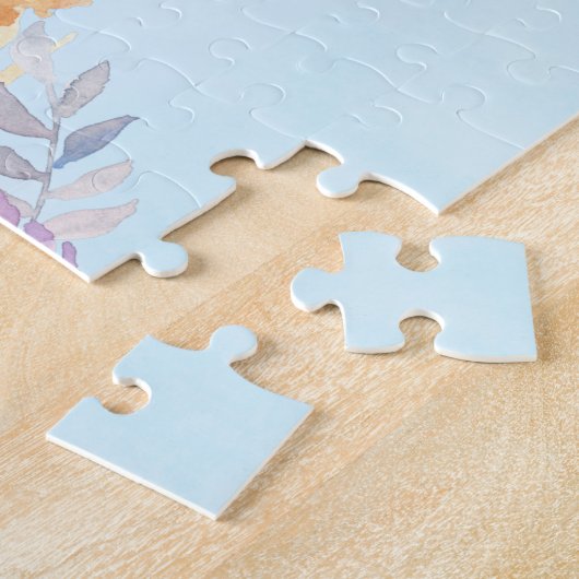 Cute Waterverf Moeder Lons & Cub Legpuzzel (Zijkant)