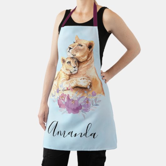 Cute Waterverf Moeder Lons & Cub Schort (Insitu)