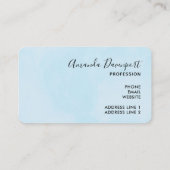 Cute Waterverf Moeder Lons & Cub Visitekaartje (Achterkant)