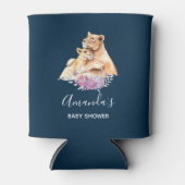 Cute Waterverf Moeder Lons en Baby shower Kutten Blikjeskoeler (Voorkant)