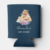 Cute Waterverf Moeder Lons en Baby shower Kutten Blikjeskoeler (Achterkant)