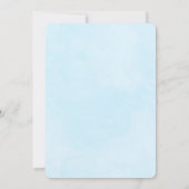 Cute Waterverf Moeder Lons en Baby shower Kutten Kaart (Achterkant)