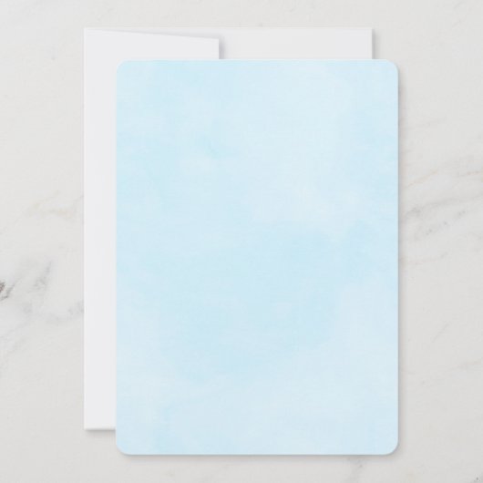 Cute Waterverf Moeder Lons en Baby shower Kutten Kaart (Achterkant)