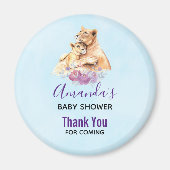 Cute Waterverf Moeder Lons en Baby shower Kutten Magneet (Voorkant)