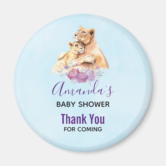 Cute Waterverf Moeder Lons en Baby shower Kutten Magneet (Voorkant)