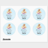 Cute Waterverf Moeder Lons en Baby shower Kutten Ronde Sticker (Vel)