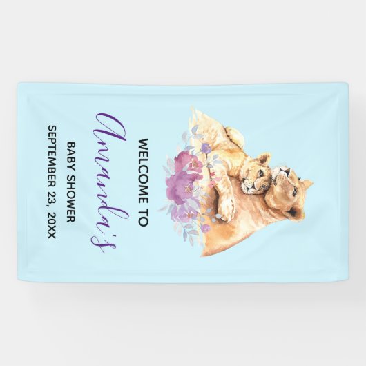 Cute Waterverf Moeder Lons en Baby shower Kutten Spandoek (Horizontaal)