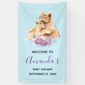 Cute Waterverf Moeder Lons en Baby shower Kutten Spandoek (Verticaal)