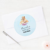 Cute Waterverf Moeder Lons en Keukenkaars Ronde Sticker (Envelop)