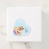 Cute Waterverf Moeder Loon & Cub Hartelijk dank Bedankjes Labels (In situ)