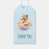 Cute Waterverf Moeder Loon & Cub Hartelijk dank Cadeaulabel (Voorkant)